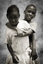 African girls children smile together Royalty Free Stock Photo