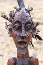 African handicraft statues in ebony wood Royalty Free Stock Photo