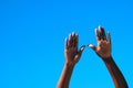 African hands Royalty Free Stock Photo