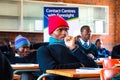 African High School Children in Classroom