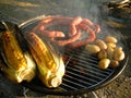 african hot charcoal braai Royalty Free Stock Photo