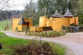 African huts in the Africa Museum, Berg en Dal, Groesbeek, Nijmegen, Netherlands Royalty Free Stock Photo