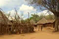 African huts