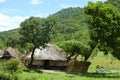 African Huts - Zambia Royalty Free Stock Photo