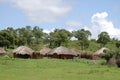 African Huts - Zambia Royalty Free Stock Photo