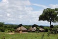 African Huts - Zambia Royalty Free Stock Photo