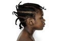 African kid portrait shoot with side view