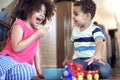 African Kids Play Togetherness Cheerful Concept Royalty Free Stock Photo