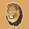 African lion sticker