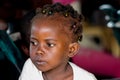 African little child girl portrait big eyes looking Royalty Free Stock Photo