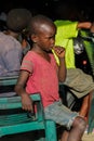 African little child portrait, african boy looking