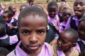 African little children at school