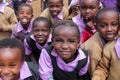 African little children at school