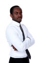 African man standing with arms folded Royalty Free Stock Photo