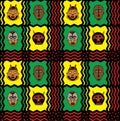 African Mask Background Royalty Free Stock Photo