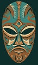 African mask Symbol Ethnic Craftwork Digital Generated Illustration