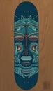 African mask Symbol Ethnic Craftwork Digital Generated Illustration