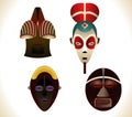 African masks Royalty Free Stock Photo