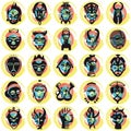 African masks Royalty Free Stock Photo