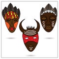 African masks Royalty Free Stock Photo