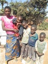 African mother and children