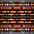 African motif patterns seamless symmetrical wallpaper colourful