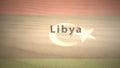 African Motion Graphics Country Name in Sand Series - Libya