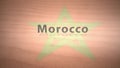 African Motion Graphics Country Name in Sand Series - Morocco