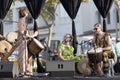 African music group performing at Ecoaltea. Royalty Free Stock Photo