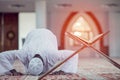 African Muslim Man Making Traditional Prayer To God While Wearing Dishdasha Royalty Free Stock Photo