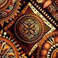 African national ornament background, ethnic wallpaper, Royalty Free Stock Photo