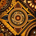 African national ornament background, ethnic wallpaper, Royalty Free Stock Photo