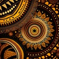African national ornament background, ethnic wallpaper, bright geometric Royalty Free Stock Photo