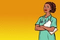 African nurse. Medicine and health