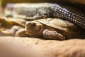 African pancake tortoise & x28;Malacochersus tornieri& x29; Royalty Free Stock Photo