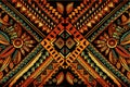 african patchwork background with african motif traditional Design batik