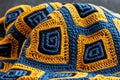 African pattern, interlocking shapes, complex relationships represent the unity and strength found in community and family