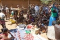 African people at the market