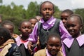 African little children at school