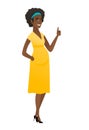 African pregnant woman giving thumb up. Royalty Free Stock Photo