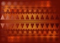 African Print fabric, Ethnic handmade ornament for your design, Ethnic and tribal motifs geometric elements. Vector texture, afro Royalty Free Stock Photo