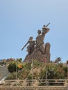 African Renaissance Monument in Dakar Royalty Free Stock Photo