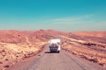 African road in desert landscape