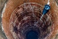 African rudimentary well near Bamako Royalty Free Stock Photo