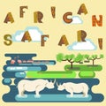 African safari concept Royalty Free Stock Photo