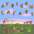 African safari concept Royalty Free Stock Photo