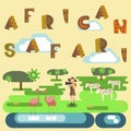 African safari concept Royalty Free Stock Photo