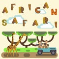 African safari concept Royalty Free Stock Photo