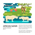 African safari guide concept Royalty Free Stock Photo