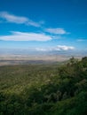 African savannah landscape in Maasai Mara National Reserve, Kenya, South Africa.